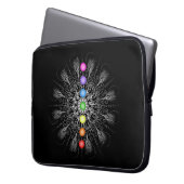 Chakra Mandala-Laptop-Hülse Laptopschutzhülle (Vorderseite Links)