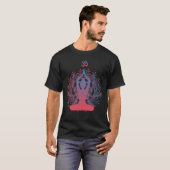 Chakra Mandala-Meditation T-Shirt (Vorne ganz)