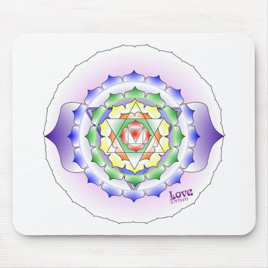 Chakra Mandala Mousepad (Vorne)