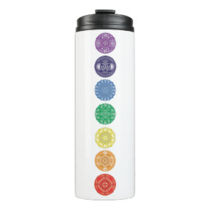 Chakra Mandala Thermal Tumbler Thermosbecher