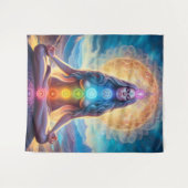 Chakra-Mediation Wandteppich (Vorderseite (Horizontal))