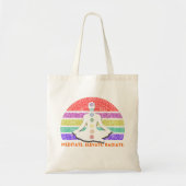 Chakra Meditation Yoga Rainbow Sunset Tragetasche (Vorne)