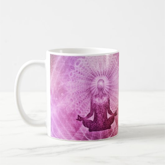 Chakra Meditation Zen Metaphysische Kaffee-Cup-Tas Kaffeetasse (Links)