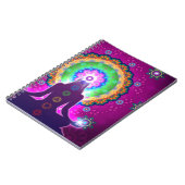 Chakra Meditations-Blumenmuster-Entwurf Notizblock (Linke Seite)