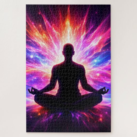 Chakra-Meditations-Puzzle Farbige Yoga-Kunst Puzzle (Vertikal)