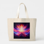 Chakra-Meditations-Tasche Yoga-Design Jumbo Stoffbeutel (Rückseite)