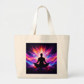 Chakra-Meditations-Tasche Yoga-Design Jumbo Stoffbeutel (Vorne)