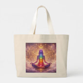 Chakra-Meditations-Tasche Yoga-Design Jumbo Stoffbeutel (Rückseite)