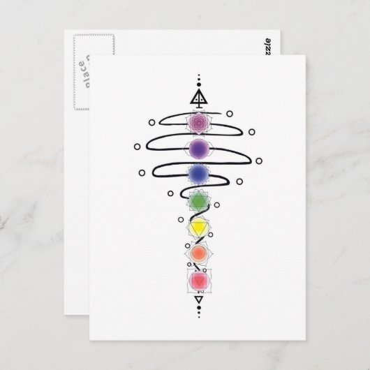 Chakra Modulator Postkarte (Vorne/Hinten)