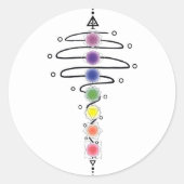 Chakra Modulator Runder Aufkleber (Vorderseite)