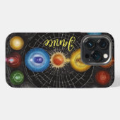 Chakra-Monogramm iPhone Hülle (Rückseite (Horizontal))