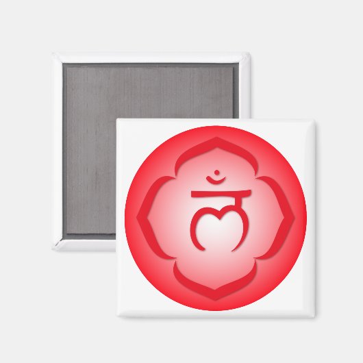 Chakra - Muladhara Magnet (Vorderseite/Rückseite)