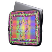 Chakra Nonagram Laptopschutzhülle (Vorderseite Links)