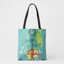 Chakra OM Namaste ganz über DruckTasche Tasche