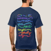 Chakra One Words Custom Art Bekleidung T - Shirt (Rückseite)