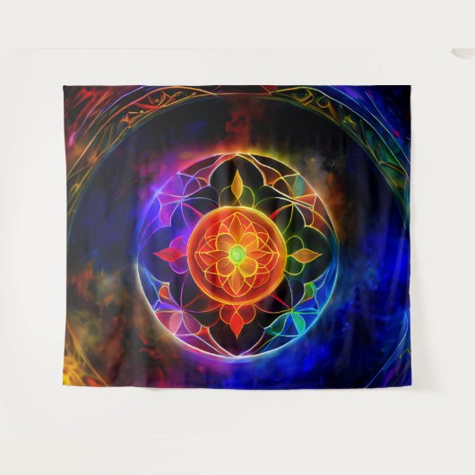 Chakra Orb Wandteppich (Vorderseite (Horizontal))