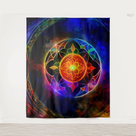 Chakra Orb Wandteppich (Vorderseite)