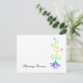 Chakra-Pflanze, Planträume Postkarte (Stehend Vorderseite)