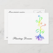 Chakra-Pflanze, Planträume Postkarte (Vorne/Hinten)