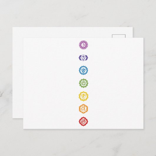 Chakra Postkarten (Vorne/Hinten)
