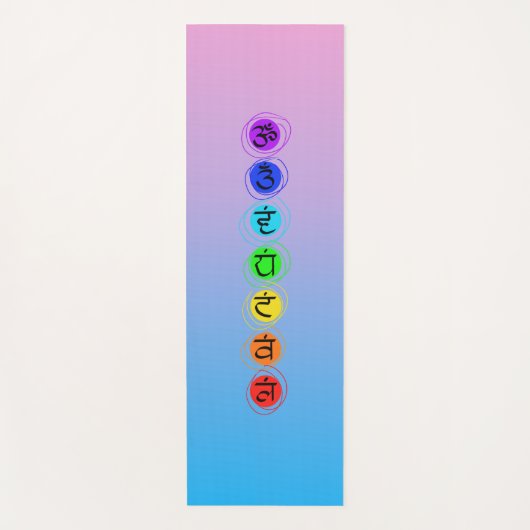 Chakra Powered Mediation Mat Yogamatte (Vorderseite)