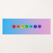 Chakra Powered Mediation Mat Yogamatte (Vorderseite (Horizontal))