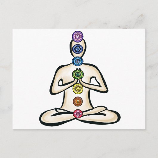 Chakra Powered Postkarte (Vorderseite)