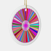 CHAKRA Rad runder bunter heilender Goodluck Dekor Keramikornament (Rechts)