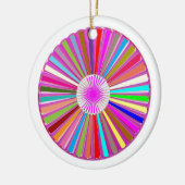 CHAKRA Rad runder bunter heilender Goodluck Dekor Keramikornament (Links)