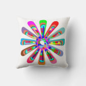 CHAKRA RAD runder Neonschein-heilende Dekoration Kissen (Rückseite)