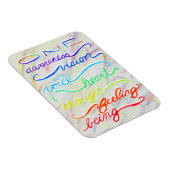 Chakra Rainbow Words Art Magnete (Rechte Seite)