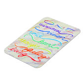 Chakra Rainbow Words Art Magnete (Linke Seite)
