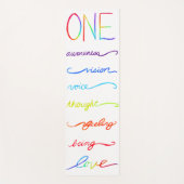 Chakra Rainbow Yogamatte (Vorderseite)