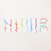 Chakra Rainbow Yogamatte (Vorderseite (Horizontal))
