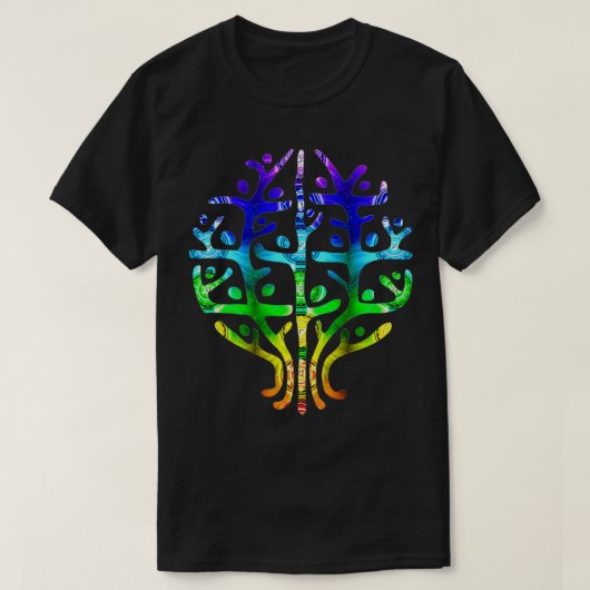 Chakra Reiki Einheit mit dem Universum-Symbol T-Shirt (Design vorne)