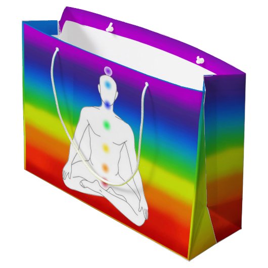Chakra/Reiki Große Geschenktüte (Rückseite Schrägansicht)
