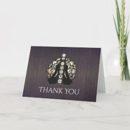 Chakra Reiki Master und Yoga Lehrer Vielen Dank Dankeskarte