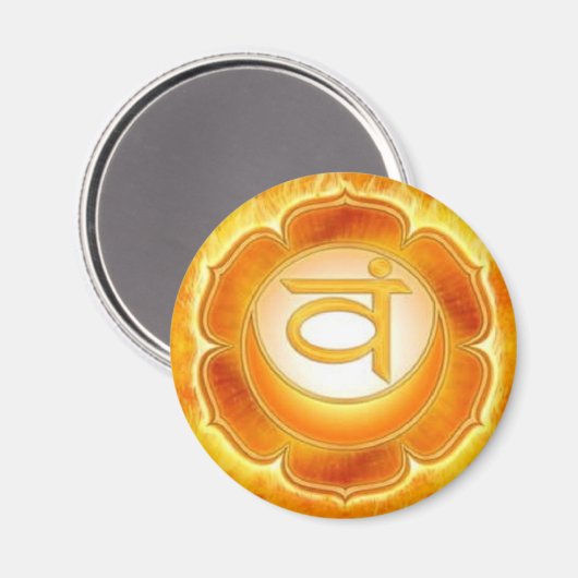 Chakra - Sacral - Magnet (Vorderseite/Rückseite)