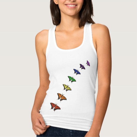 Chakra-Schmetterlinge Tank Top (Vorderseite)