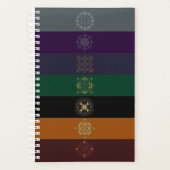 Chakra Shadow Mandala Lines Planner Planer (Vorderseite)