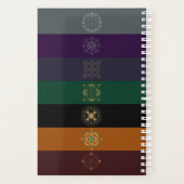 Chakra Shadow Mandala Lines Planner Planer (Rückseite)