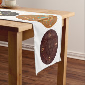 Chakra Shadow Mandala Multi-Color Table Runner Kurzer Tischläufer (Beispiel)