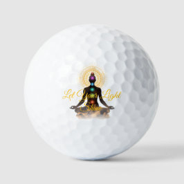 Chakra Silhouette Golf Balls – Let Your Light Shin Golfball