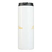 Chakra Silhouette – Let Your Light Shin Thermosbecher (Rückseite)