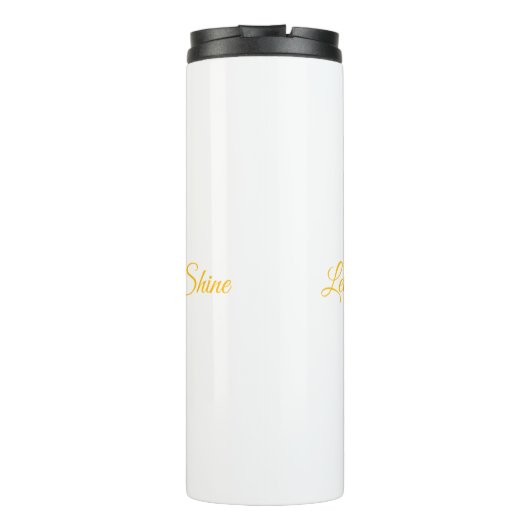 Chakra Silhouette – Let Your Light Shin Thermosbecher (Rückseite)