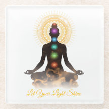 Chakra-Silhouette-Untersetzer – Lass Dein Licht St