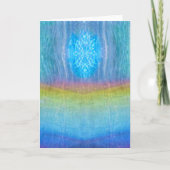 Chakra Simmer, Regenbogenlicht, ätherische Meditat Karte (Vorderseite)