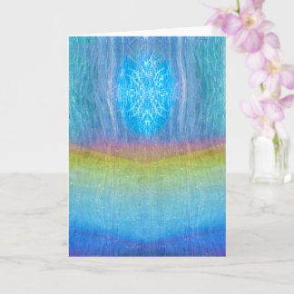 Chakra Simmer, Regenbogenlicht, ätherische Meditat Karte