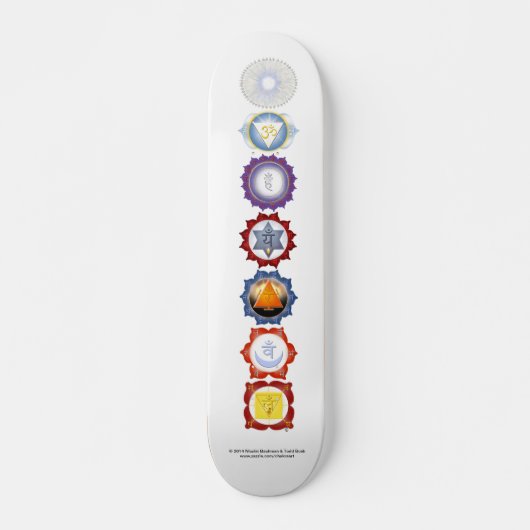 Chakra Skate-Brett Skateboard (Vorne)