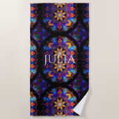 CHAKRA STAR NEW AGE DESIGN STRANDTUCH (Vorderseite)